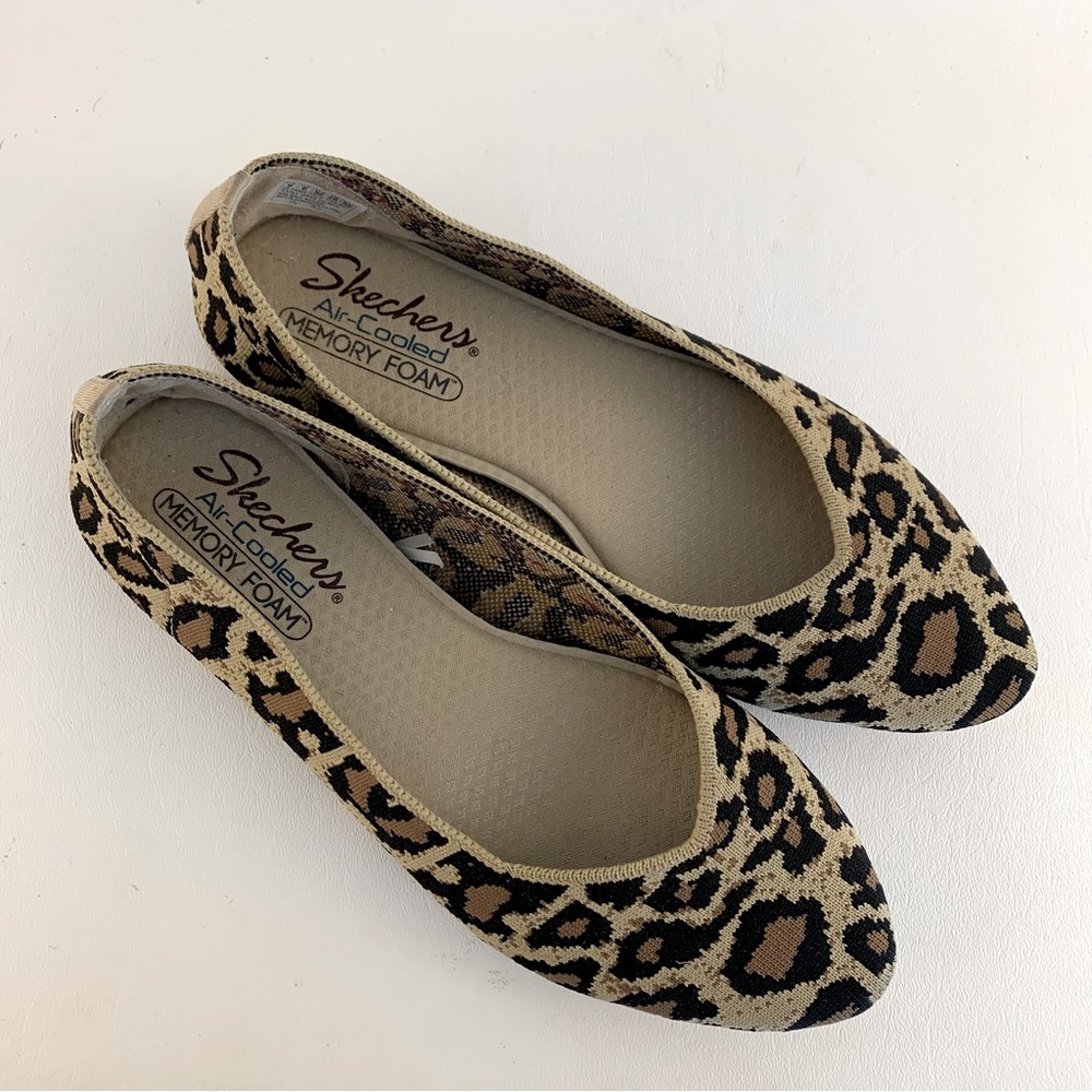 Sketches Black and Brown Leopard Print Flats